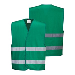 COLETE VERDE C/ 2FITAS REFLECT. F474